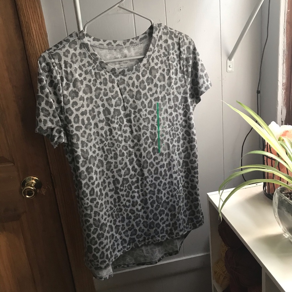 Target Grey Tone Leopard Print T-Shirt